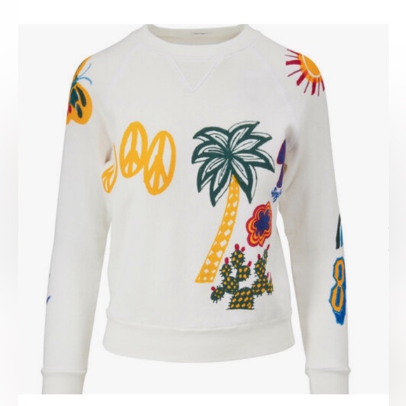 Mother The Square Multi Motif Grafic Sweatshirt - Picture 3 of 12